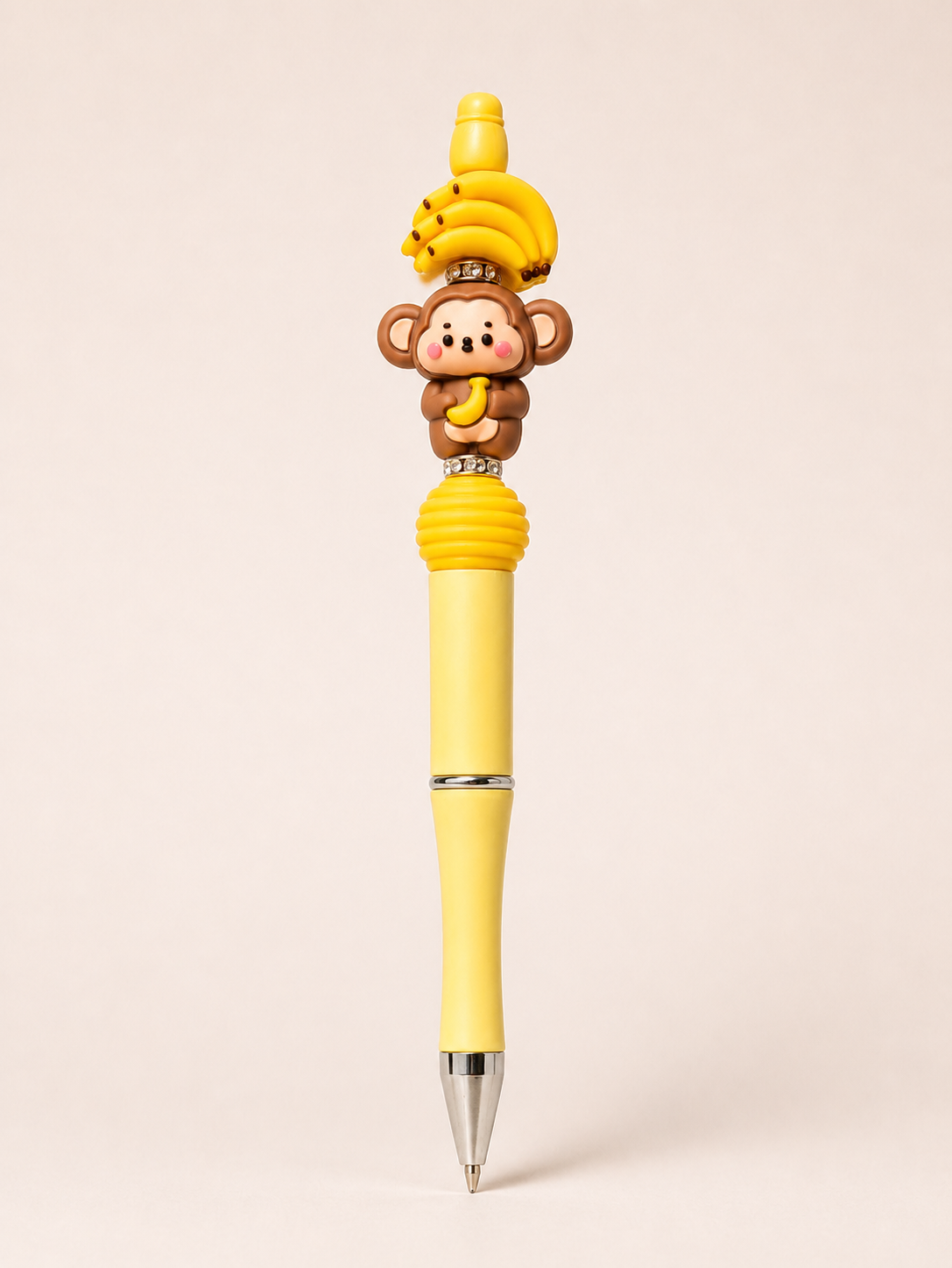 Banana Monkey Charm Pen