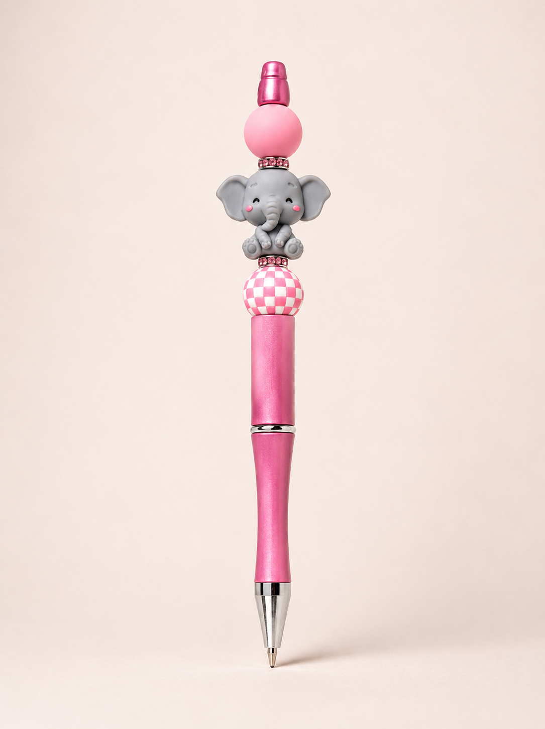 Pink Elephant Charm Pen