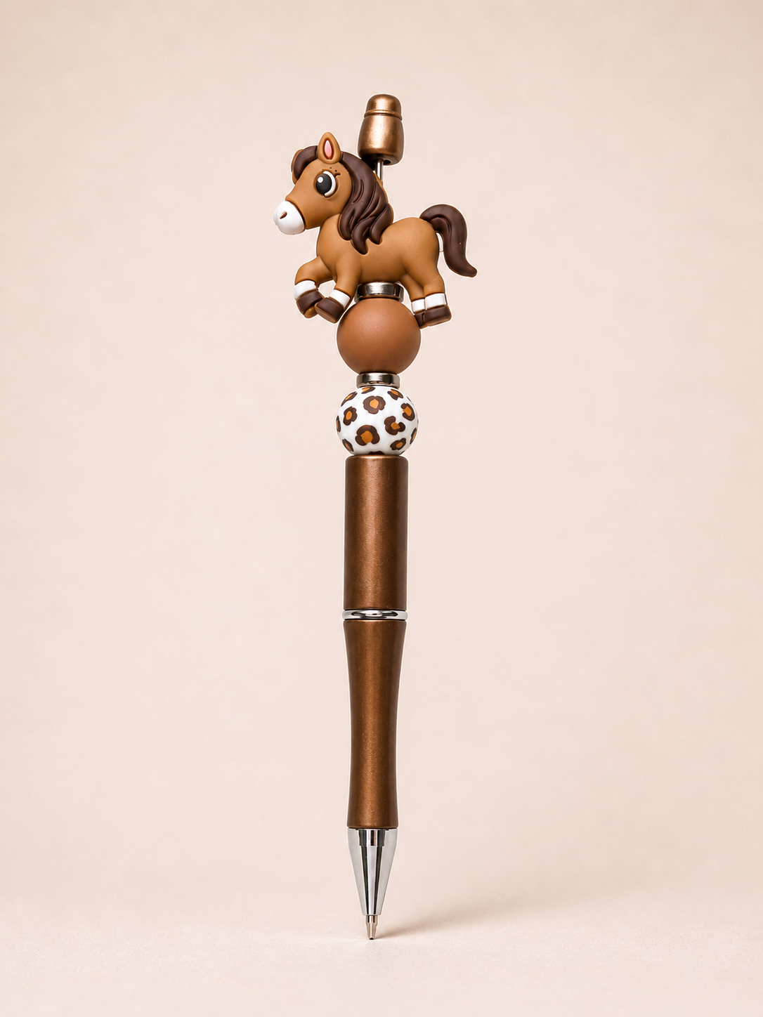 Brown Pony Charm Pen