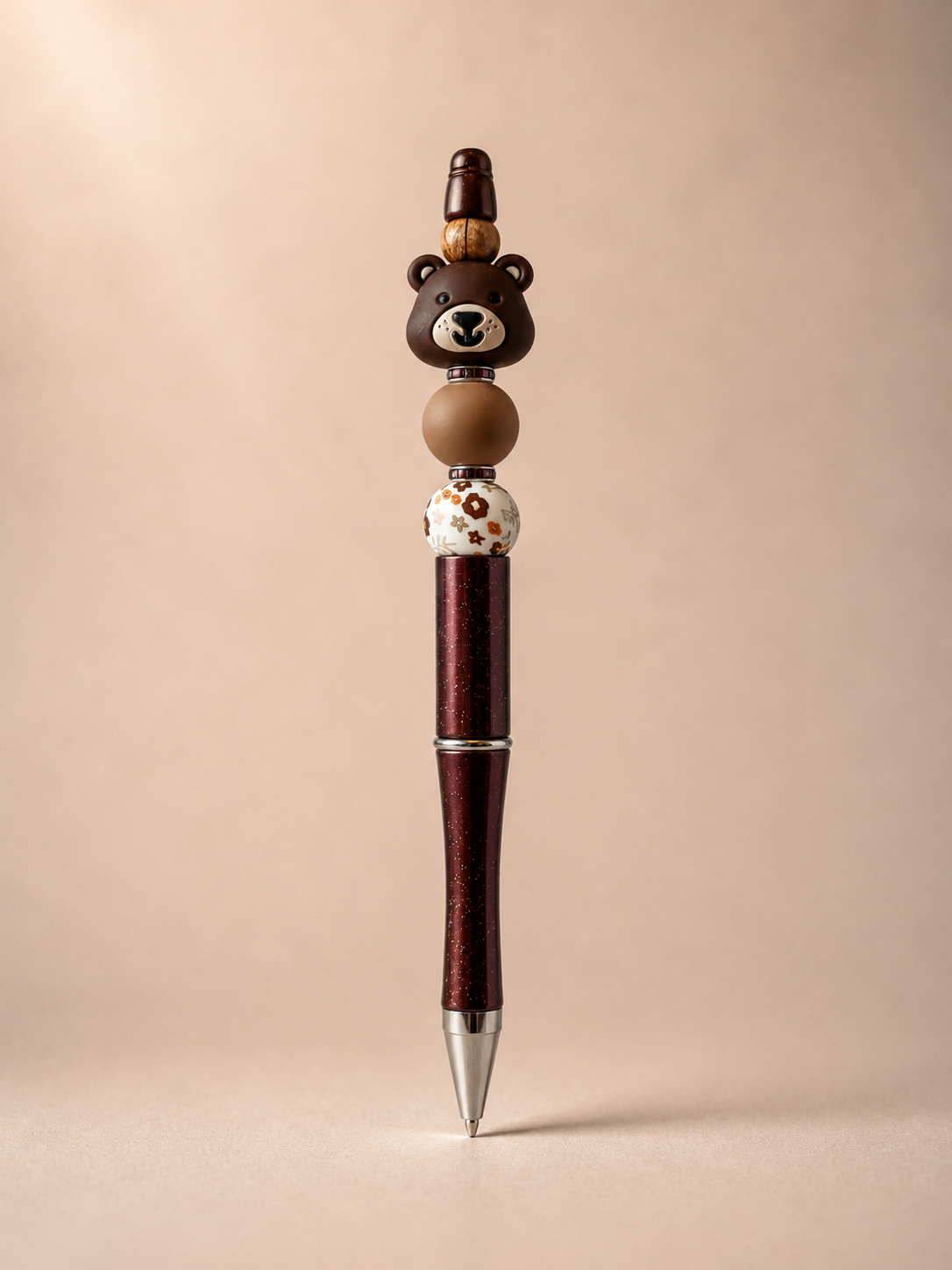 Woodland Bear Charm Pen