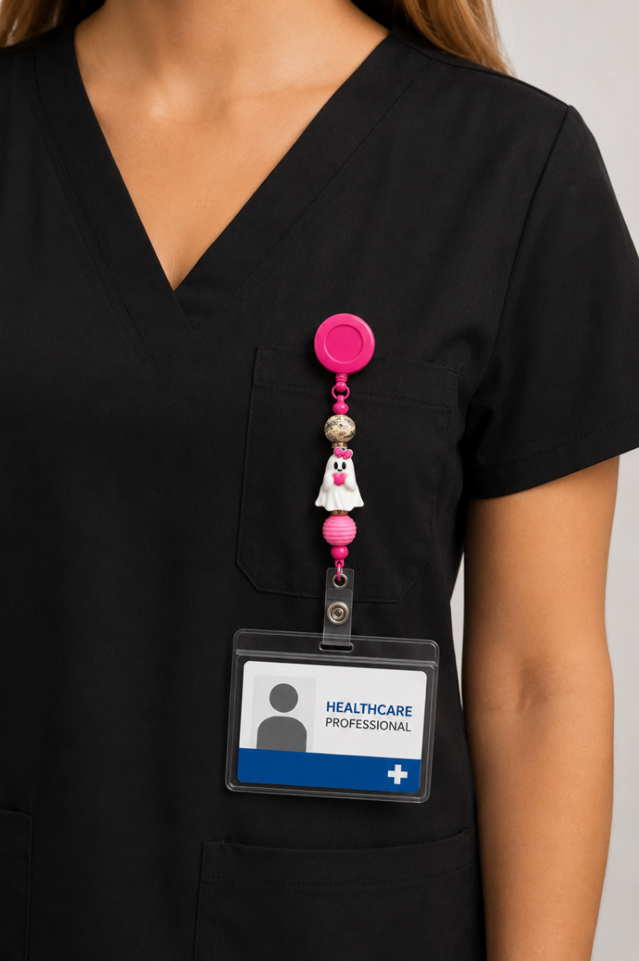 Pink Ghost Potion Badge Reel