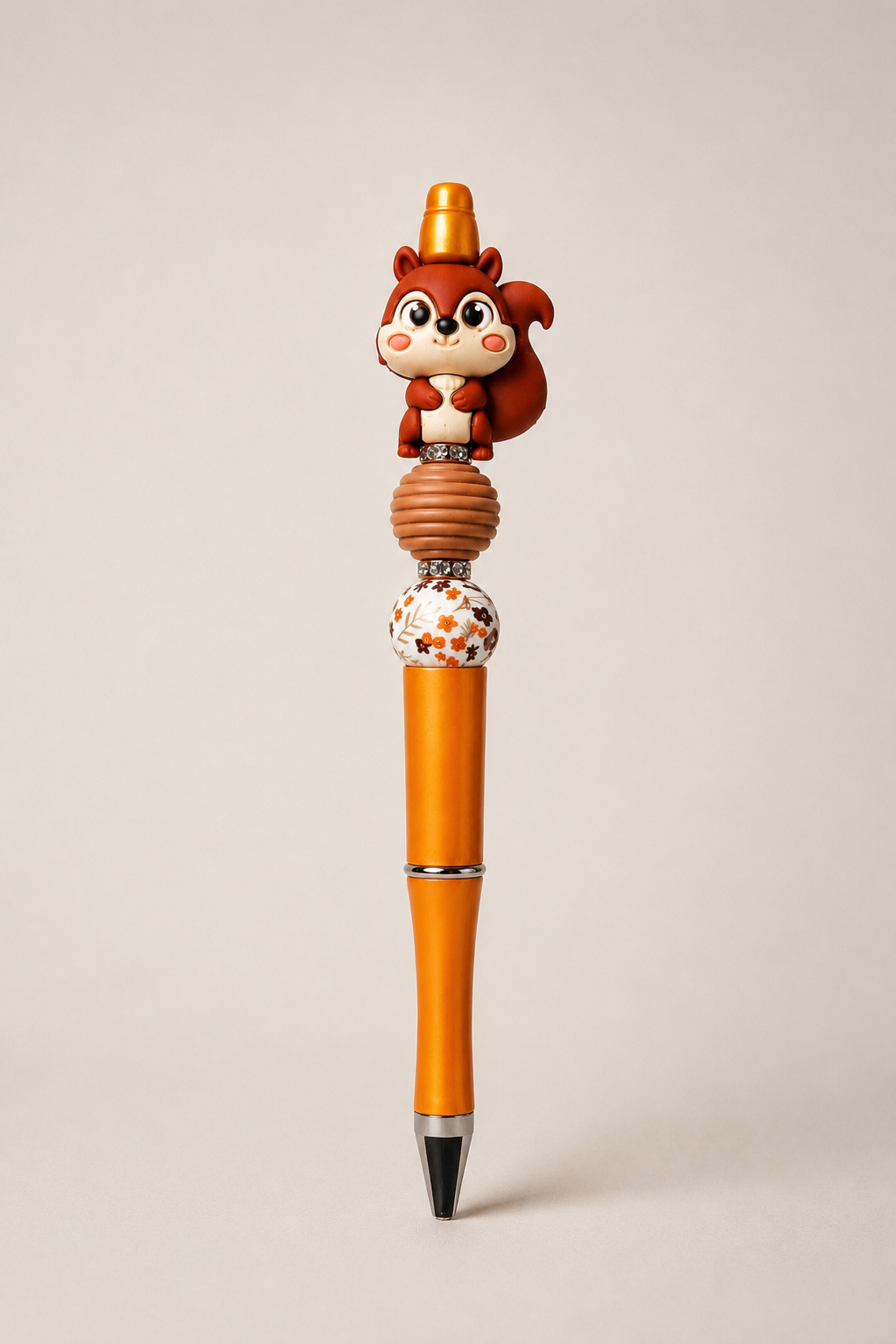Autumn Squirrel Charm Pen