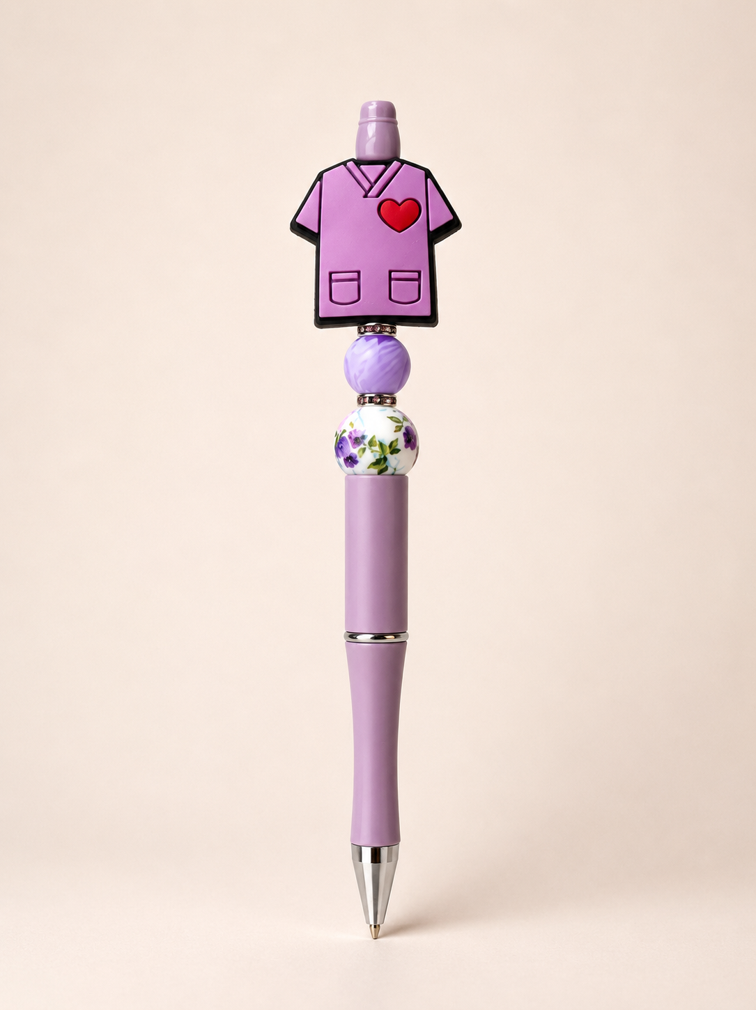 Purple Nurse Heart Pen