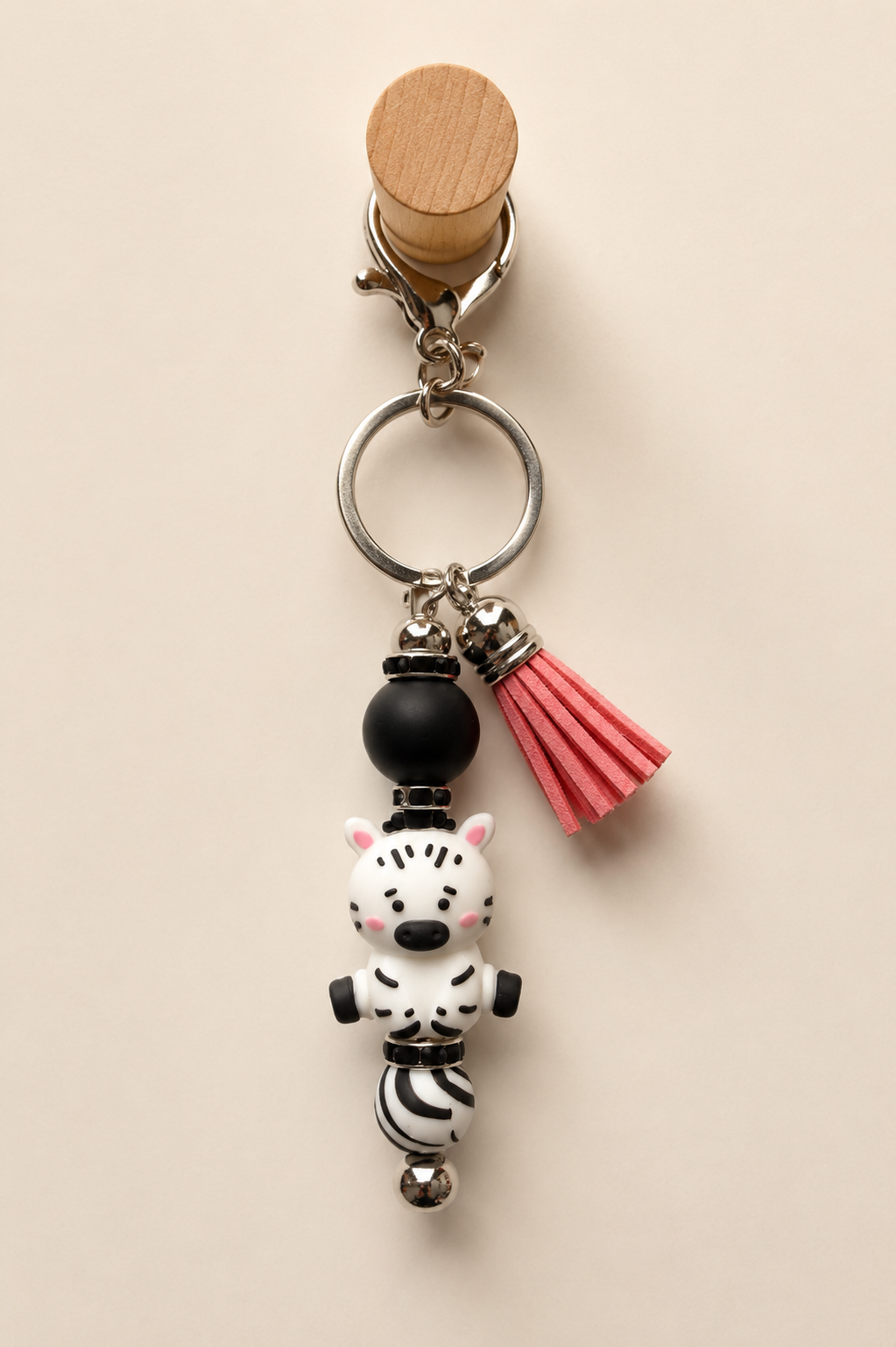 Zebra Stripe Bag Charm