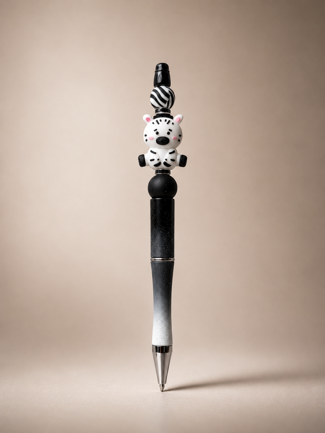 Zebra Stripe Charm Pen