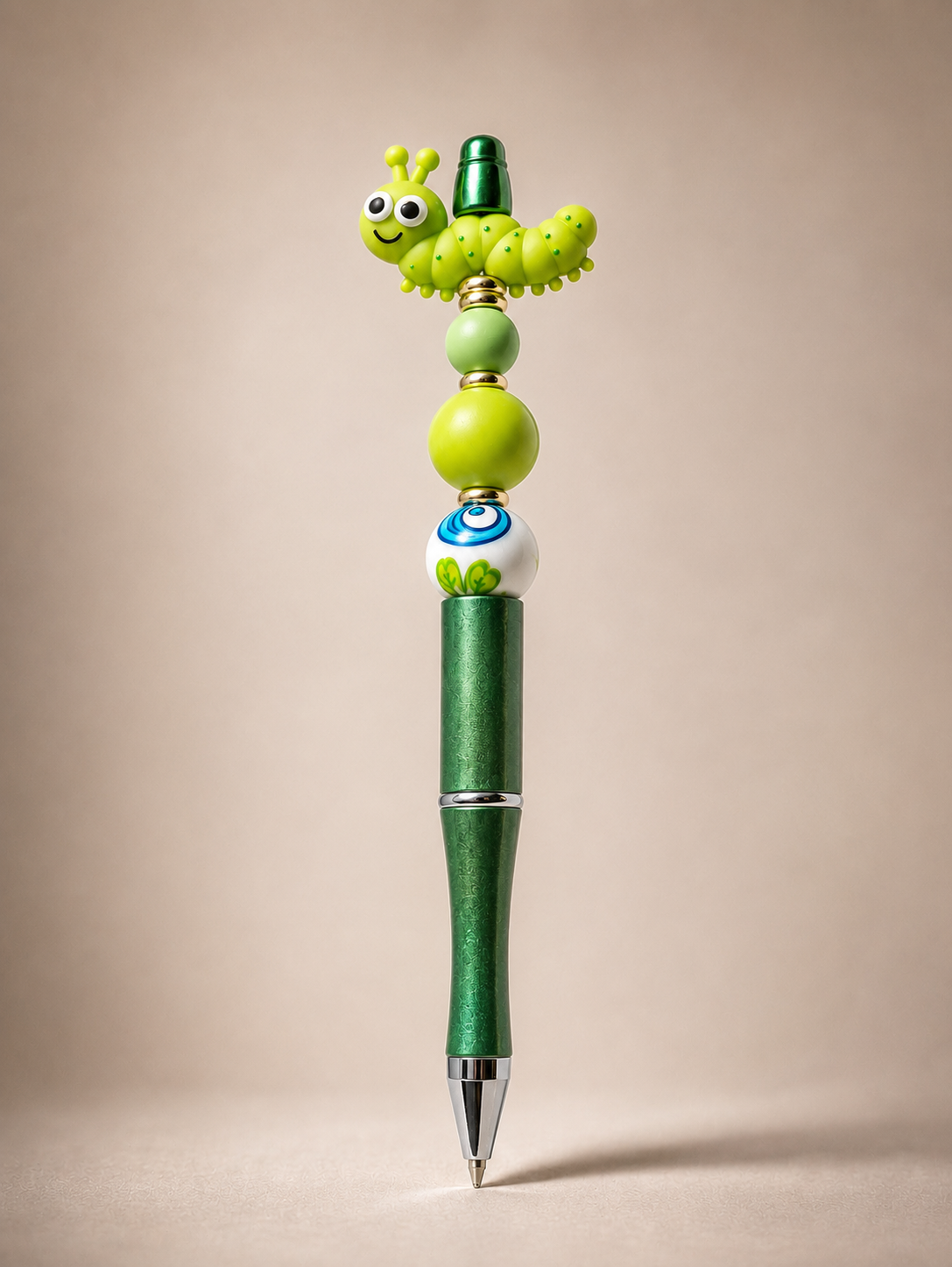 Lucky Caterpillar Charm Pen
