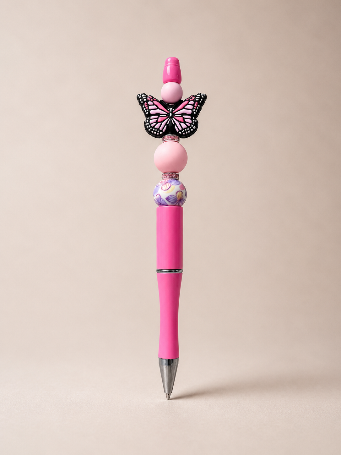 Pink Butterfly Bloom Pen