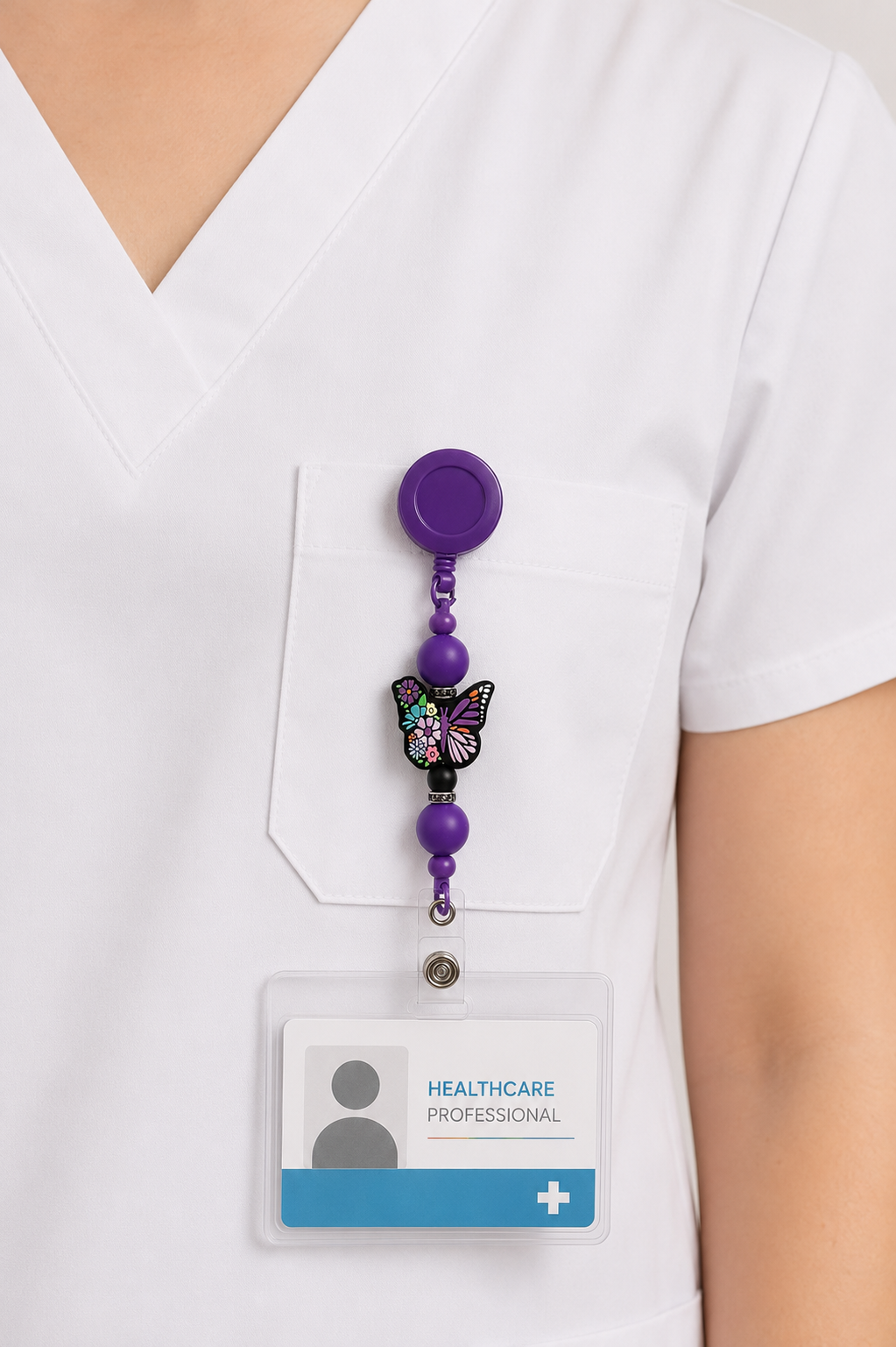 Midnight Butterfly Garden Badge Reel