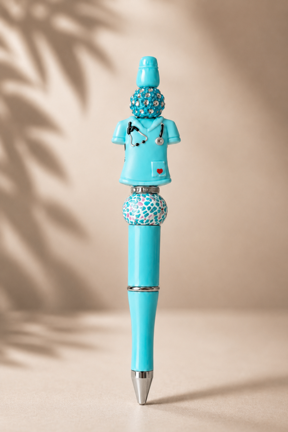 Blue Scrubs Beaded Pen